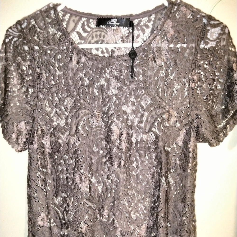 Bke boutique small lace top